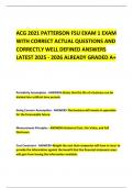 ACG 2021 PATTERSON FSU EXAM 1 EXAM WITH CORRECT ACTUAL QUESTIONS AND CORRECTLY WELL DEFINED ANSWERS LATEST 2025 - 2026 ALREADY GRADED A&plus; 