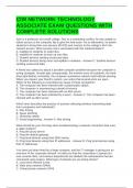 CIW NETWORK TECHNOLOGY ASSOCIATE EXAM QUESTIONS WITH COMPLETE SOLUTIONS