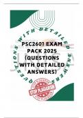 PSC2601 EXAM PACK 2025  - QUESTIONS AND ANSWERS