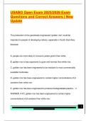 USABO Open Exam 2025&sol;2026 Exam  Questions and Correct Answers &vert; New  Update 