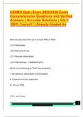 USABO EXAM PACKAGE DEAL QUESTIONS AND VERIFIED DETAILED ANSWERS &vert; 100&percnt; GUARANTEED PASS &vert; ALREADY GRADED A&plus;