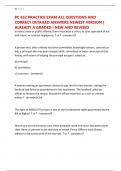 PC 832 PRACTICE EXAM ALL QUESTIONS AND CORRECT DETAILED ANSWERS NEWEST VERSION &vert; ALREADY A GRADED &vert; NEW AND REVISED