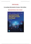Accounting Information Systems&comma; 16th Edition &ndash; Marshall B&period; Romney &ndash; Complete Test Bank All Chapters