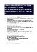 TCI test &vert;2024 UPDATE &vert;ACTUAL EXAM QUESTIONS AND VERIFIED ANSWERS&sol;ACCURATE SOLUTIONS &vert;GET IT 100&percnt; CORRECT&excl;&excl; ALREADY GRADED A&plus;