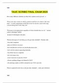 TAUC SCRIBE FINAL EXAM 2025