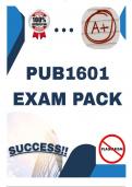 PUB1601 EXAM PACK 2025 &lbrack;LATEST QUESTIONS AND ANSWERS&rsqb;