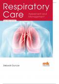 Respiratory Care Assessment and management SECOND EDITION Deborah Duncan