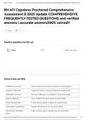 RN ATI Capstone Proctored Comprehensive Assessment B 2025 Update COMPREHENSIVE FREQUENTLY TESTED QUESTIONS and verified answers &vert; accurate answers&vert;100&percnt; solved&excl;&excl;
