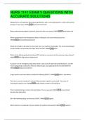 NURS 1141 EXAM 3 QUESTIONS WITH  ACCURATE SOLUTIONS