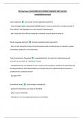 PSS Final Exam&vert; QUESTIONS WITH CORRECT ANSWERS 100&percnt; SOLVED&vert;  GUARANTEED SUCCESS 