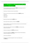 NURS 1141 BUNDLE EXAMS WITH COMPLETE SOLUTIONS