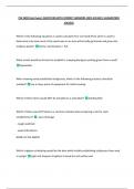 PSS 3309 Final Exam&vert; QUESTIONS WITH CORRECT ANSWERS 100&percnt; SOLVED&vert; GUARANTEED  SUCCESS