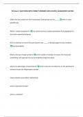 PSS Exam 1 QUESTIONS WITH CORRECT ANSWERS 100&percnt; SOLVED&vert; GUARANTEED SUCCESS 