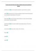 PSS FINAL EXAM QUESTIONS WITH CORRECT ANSWERS 100&percnt; SOLVED&vert; GUARANTEED  SUCCESS 
