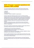 SCR 110 exam 1 practice questions and answers 100&percnt; verified