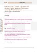 SOC  Questions with Detailed Verified Answers &lpar;100&percnt; Correct Answers&rpar; &sol;Already Graded A&plus;