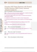 Transition 2023 Patho Questions with Detailed  Verified Answers &lpar;100&percnt; Correct Answers&rpar;  &sol;Already Graded A&plus;