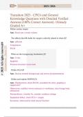 Transition 2023 - CPG's and General  Knowledge Questions with Detailed Verified  Answers &lpar;100&percnt; Correct Answers&rpar; &sol;Already  Graded A&plus;