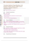 Transition Questions with Detailed Verified Answers &lpar;100&percnt; Correct Answers&rpar; &sol;Already Graded A&plus;