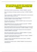 The electrical NCCER test Questions All Solved Correctly QUESTIONS AND ANSWERS