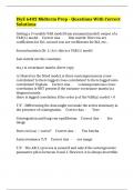 ISyE 6402 Midterm Prep - Questions With Correct Solutions