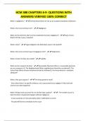 HCM 388 CHAPTERS 6-9- QUESTIONS WITH ANSWERS VERIFIED 100&percnt; CORRECT
