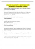 HCM 388 FINAL EXAM 1- QUESTIONS WITH ANSWERS VERIFIED 100&percnt; CORRECT
