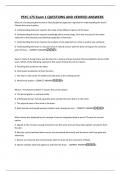 PSYC 175 Exam 1 QUESTIONS AND VERIFIED ANSWERS