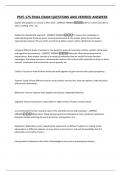 PSYC 175 FINAL EXAM QUESTIONS AND VERIFIED ANSWERS