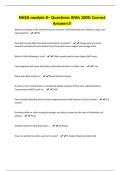 NHSA module 8&ndash; Questions With 100&percnt; Correct Answers&excl;&excl;