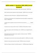 NHSA module 1&ndash; Questions With 100&percnt; Correct Answers