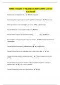 NHSA module 5&ndash; Questions With 100&percnt; Correct Answers