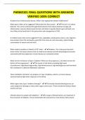 PHRM2101 FINAL QUESTIONS WITH ANSWERS VERIFIED 100&percnt; CORRECT