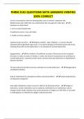 PHRM 2101 QUESTIONS WITH ANSWERS VERIFIED 100&percnt; CORRECT