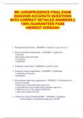 MO JURISPRUDENCE FINAL EXAM  2025&sol;2026 ACCURATE QUESTIONS  WITH CORRECT DETAILED ANSWERS &vert;&vert;  100&percnt; GUARANTEED PASS  <NEWEST VERSION> 