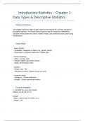 Introductory Statistics For Business &ndash; Chapter 1 & 2 Study Guide &plus; Practice