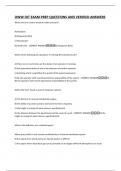 OWW OIT EXAM PREP QUESTIONS AND VERIFIED ANSWERS