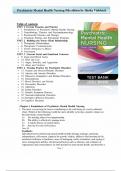 TEST BANK for Psychiatric Mental Health Nursing 8th edition by Shelia Videbeck &vert; All chapters Complete &vert; ISBN ISBN-13&colon; 978-1975116378