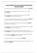 5 GUYS MANAGER TEST 2025 UPDATED QUESTIONS AND VERIFIED ANSWERS