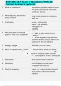 Intro to Biology Exam 1 Questions With All Correct Answers