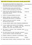 WGU D426 V2 Question and answers already passed 2025 