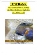 TEST BANK Introduction to Marine Biology 4th Edition by George Karleskint Chapter 1 - 20
