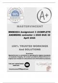 MNM2604 Assignment 3 &lpar;COMPLETE ANSWERS&rpar; semester 1 2025 DUE 30 April 2025&semi; 100&percnt; correct solutions and explanations&period;