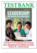TEST BANK Leadership and Nursing Care Management &lpar;7TH&rpar; by Diane Huber&semi; M&period; Lindell Joseph&vert; Chapter 1-26 LATEST VERSION