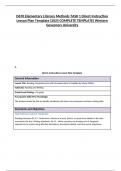 D670 Elementary Literacy Methods TASK 1 Direct Instruction Lesson Plan Template &lpar;2025 COMPLETE TEMPLATE&rpar; Western Governors University