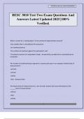 BESC 3010 Test Two Exam Questions And Answers Latest Updated 2025 &vert;100&percnt; Verified&period;