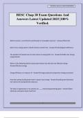 BESC Chap 20 Exam Questions And Answers Latest Updated 2025 &vert;100&percnt; Verified&period;