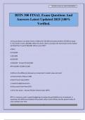 BFIN 300 FINAL Exam Questions And Answers Latest Updated 2025 &vert;100&percnt; Verified&period;