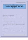 BFIN 300 Final Exam Questions And Answers Latest Updated 2025 &vert;100&percnt; Verified&period;