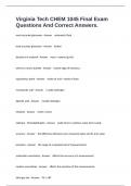 Virginia Tech CHEM 1045 Final Exam Questions And Correct Answers&period;